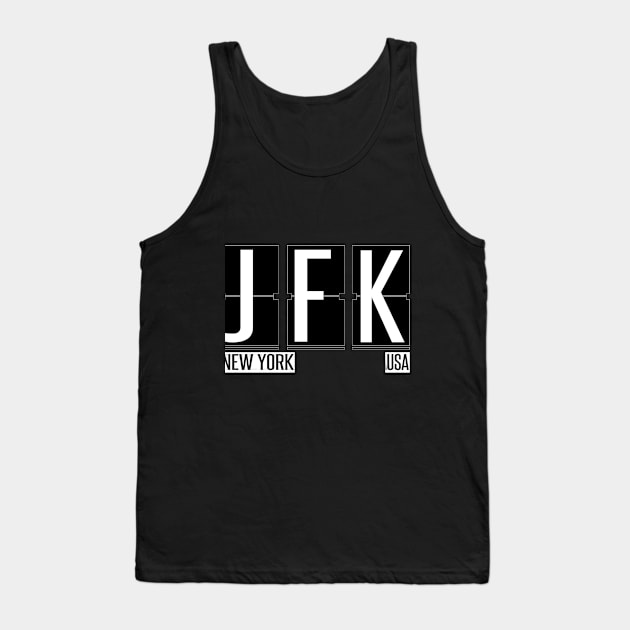 JFK - New York Airport Code Souvenir or Gift Shirt Tank Top by HopeandHobby